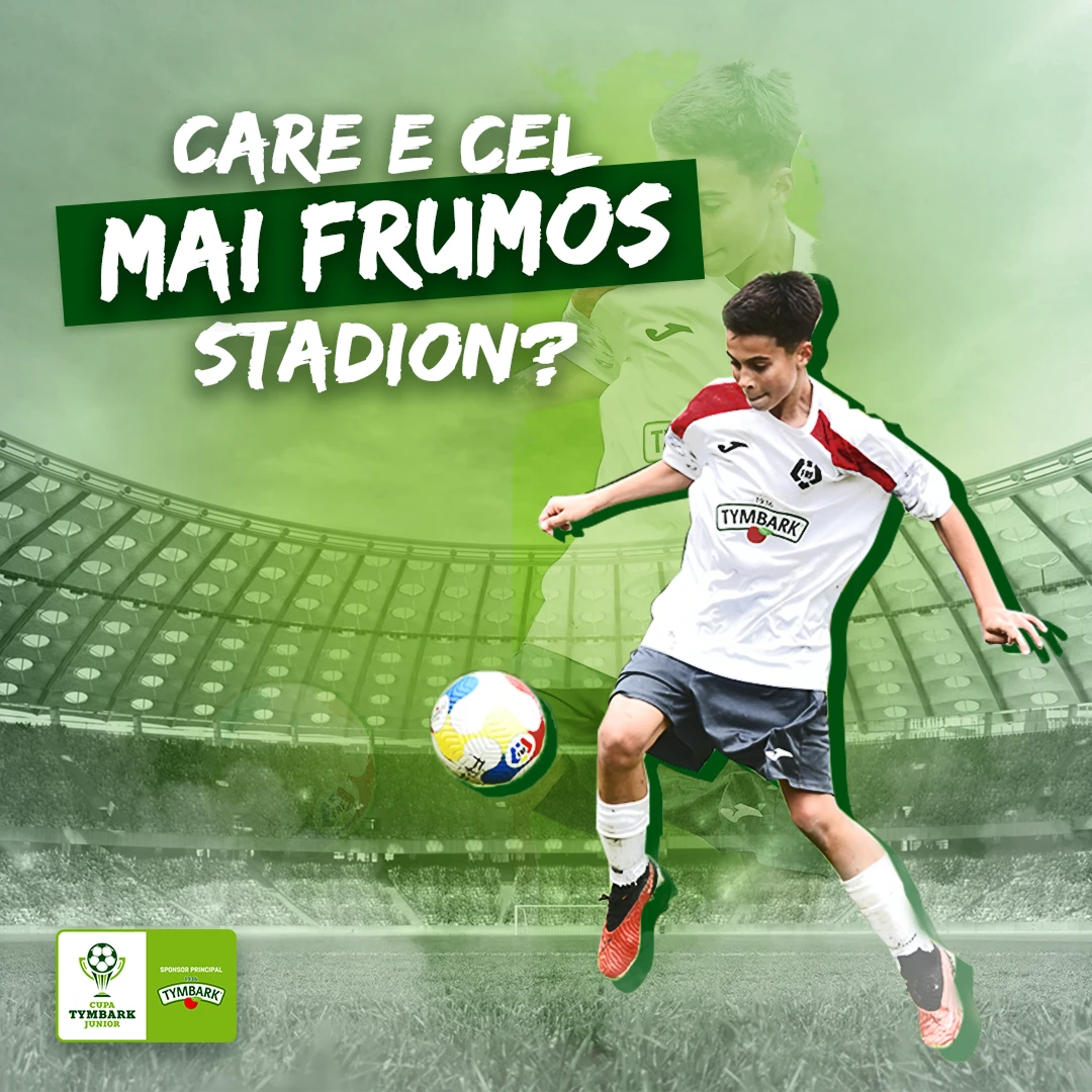 Postare social media întrebând care este cel mai frumos stadion de fotbal