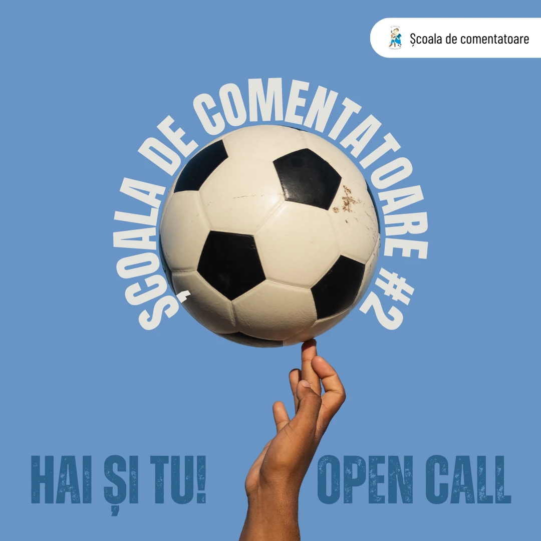 Postare pe rețele sociale invitând femeile la un curs de comentariu fotbalistic