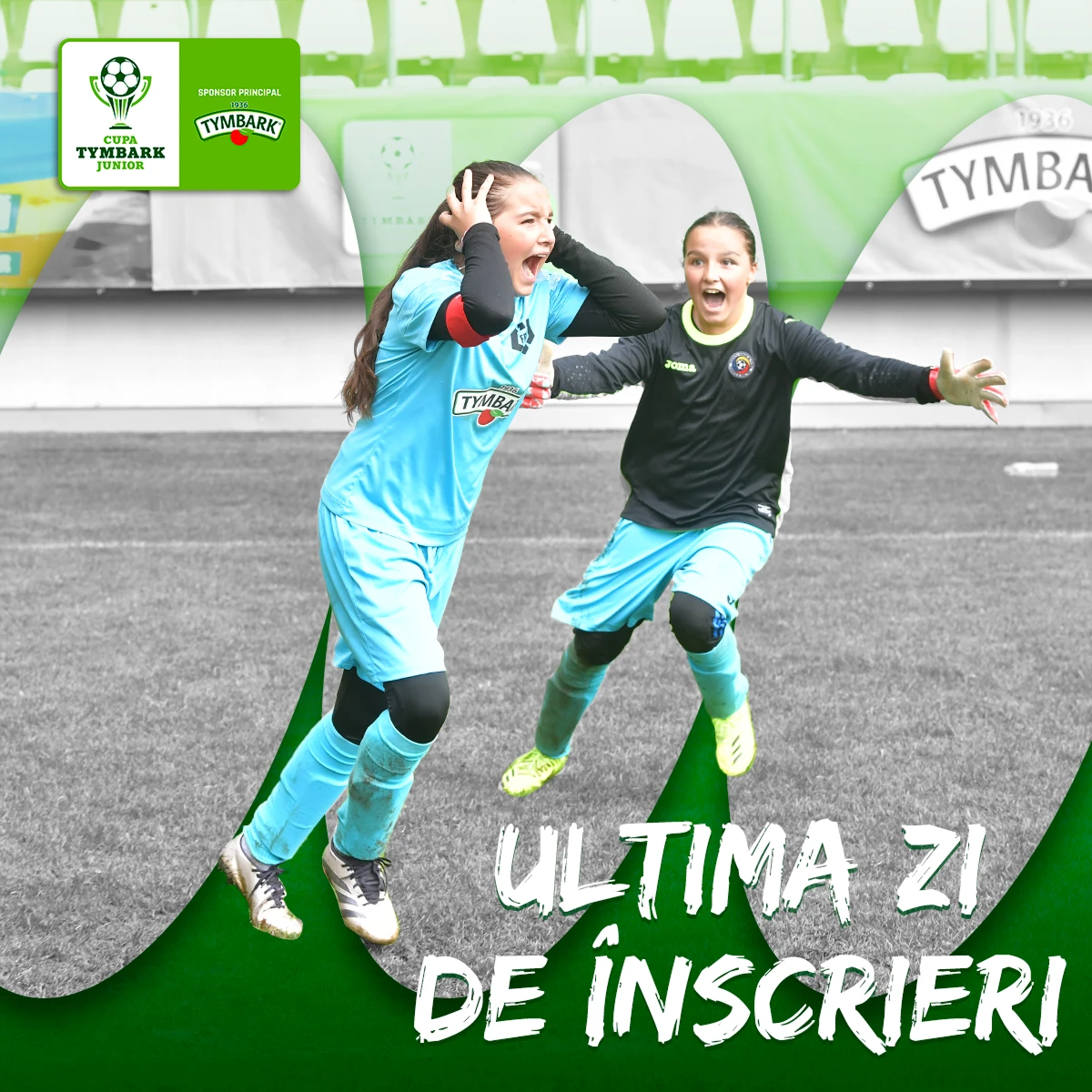 Postare despre ultima zi de înscrieri la un turneu de fotbal juvenil