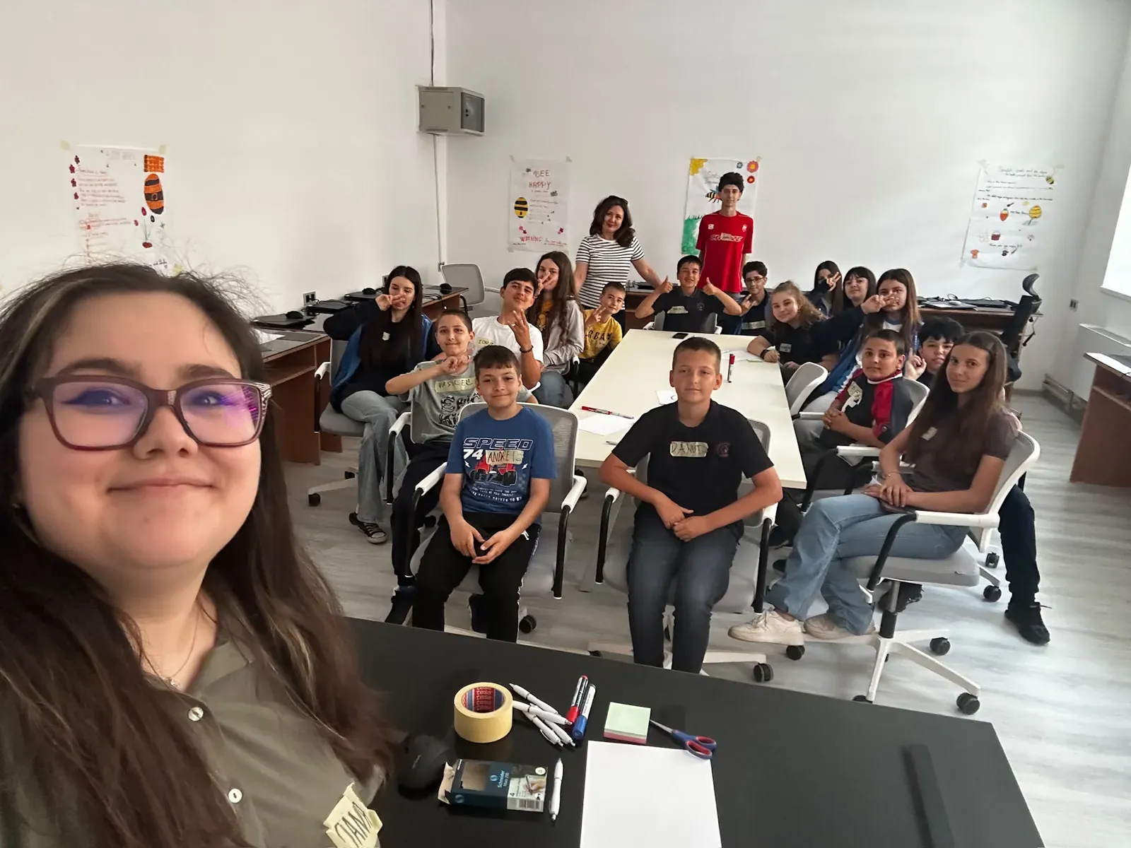 Ioana leading a workshop